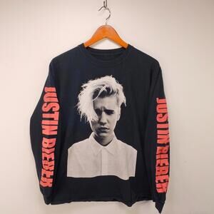 Justin Bieber Purpose Tour Long Sleeve Shirt Large